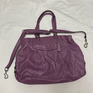 Coach Ashley Lilac/Purple Leather Satchel